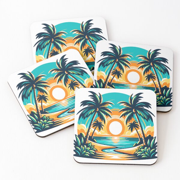 Item preview, Tropical beach at sunset designed and sold by LongIslandDesgn.