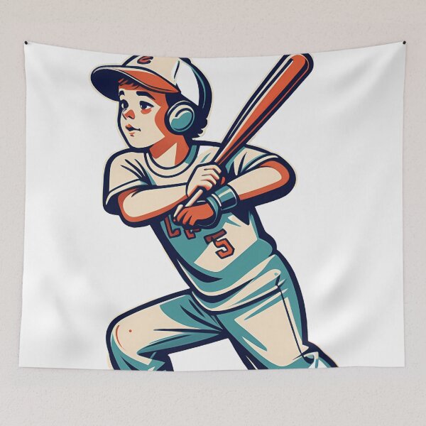 Item preview, From the Field to Art: Transform your Space with Retro Baseball in Digital designed and sold by Artedig.