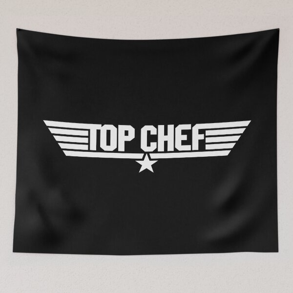 Item preview, Top Gun Top Chef white print designed and sold by retropetrol.