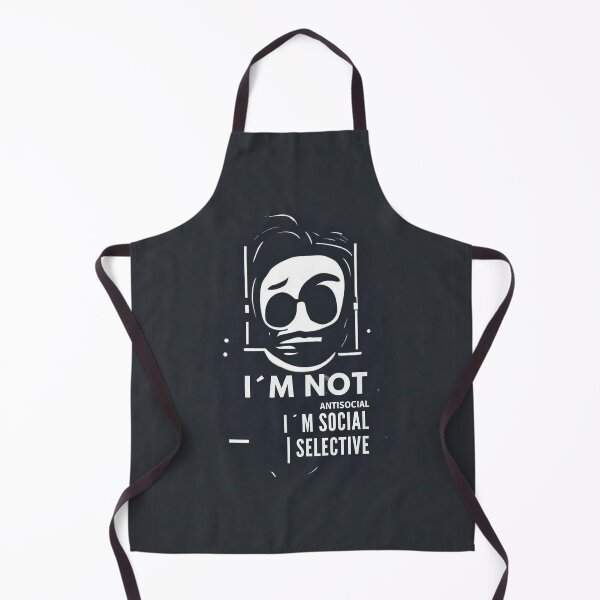 Item preview, Minimalistic design ´´I´m not antisocial, I´m social selective designed and sold by Przemy.