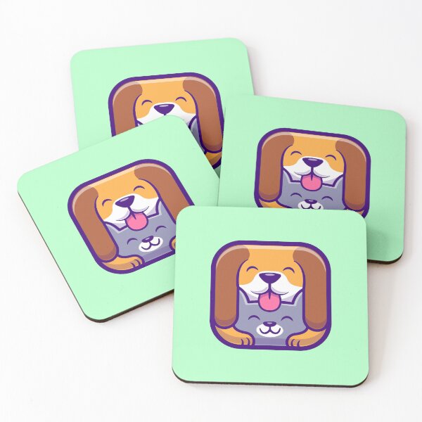 Item preview, Cute Cat and Dog Playing Together Cartoon Vector Icon Illustration designed and sold by hjian8219.