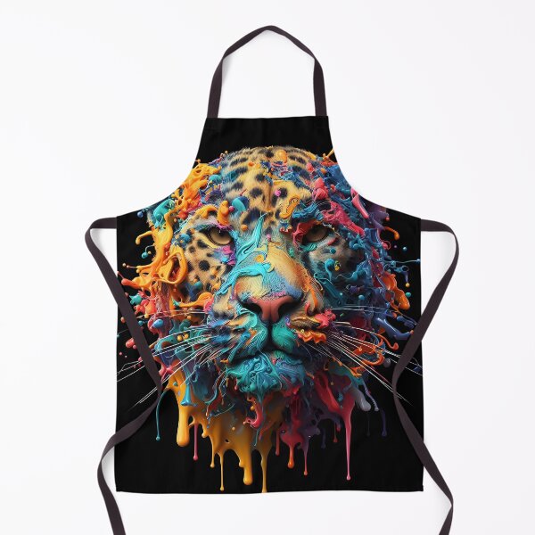 Item preview, Leopard Splatter Portrait  designed and sold by fatbanana.
