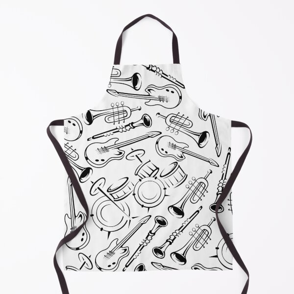 Item preview, For a Musician Seamless Instruments Print designed and sold by Wentoo.