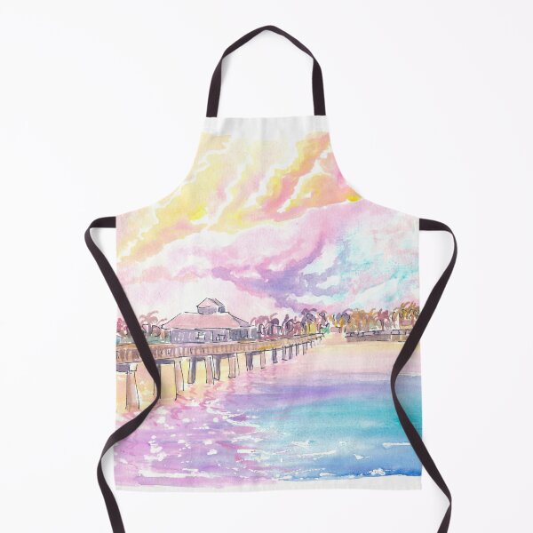 Item preview, Romance in Fort Myers Florida with Fishing Pier in Sunset designed and sold by artshop77.