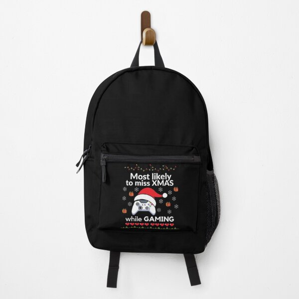 Item preview, Most likely to miss Xmas while gaming, funny Christmas gift for gamer designed and sold by MomLifeDesign.