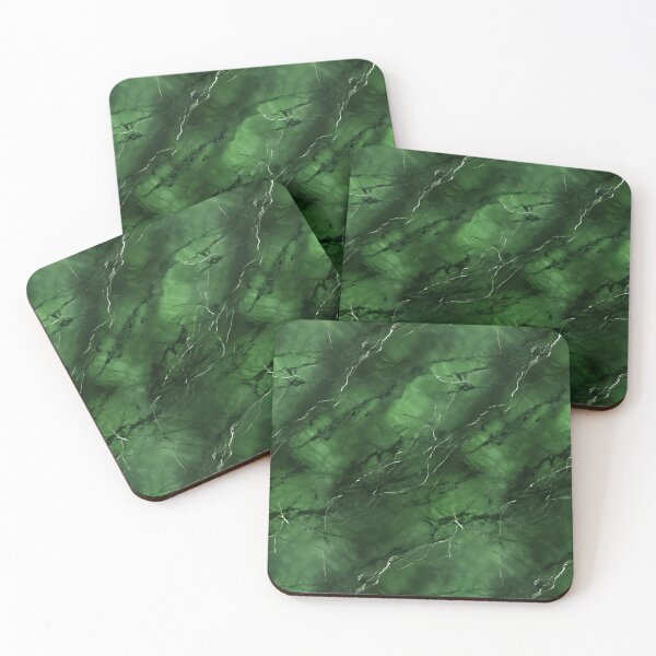 Item preview, Green and Silver Seamless Repeating Marble Tile Pattern designed and sold by PeteRascal.