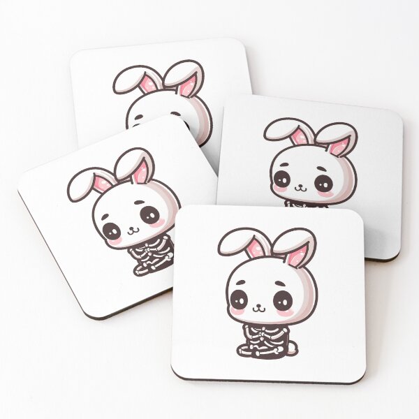Item preview, Cute skeleton with bunny ears designed and sold by Wxjtecki.