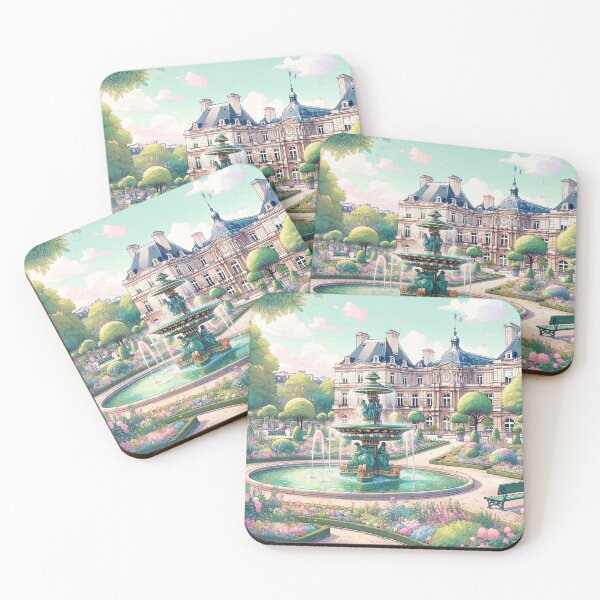 Item preview, Jardin du Luxembourg in Paris Illustration designed and sold by unrealartwork.