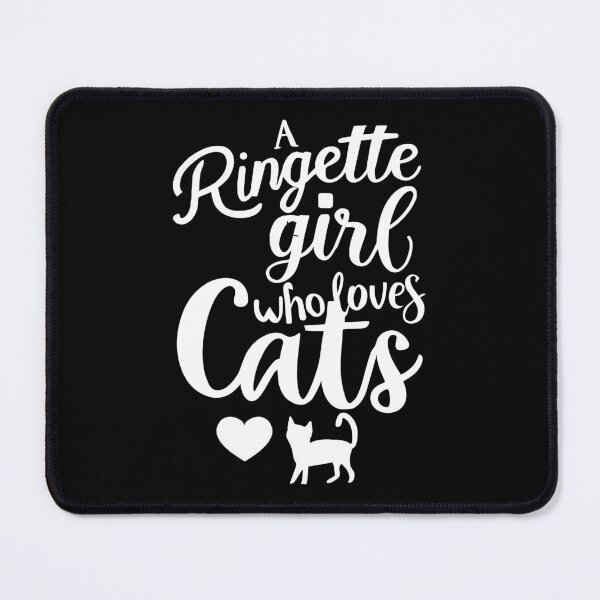 Item preview, A RINGETTE girl who loves Cats /white/ designed and sold by EmeraldeaArt.