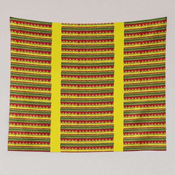 Item preview, triangles and semicircles pattern - red and green designed and sold by TheBrambleBox.