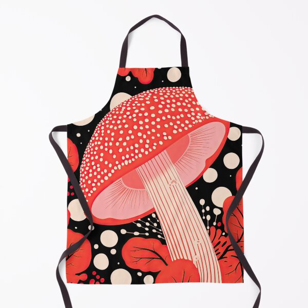 Item preview, Red&Black Modern Mushroom designed and sold by GulDesignCo.