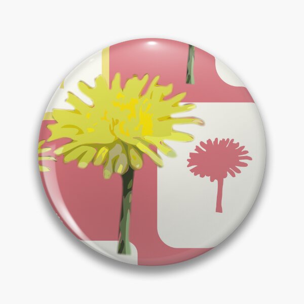 Item preview, Mod Dandelions with White on Blush Pink Repeat 5748 designed and sold by Art in My Loft.
