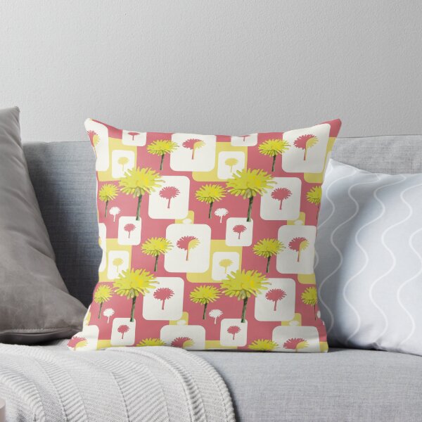 Item preview, Mod Dandelions with White on Blush Pink Repeat 5748 designed and sold by Art in My Loft.