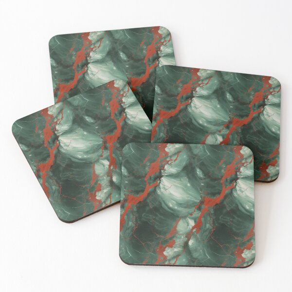 Item preview, Grey, Red and Silver Seamless Repeating Marble Pattern designed and sold by PeteRascal.