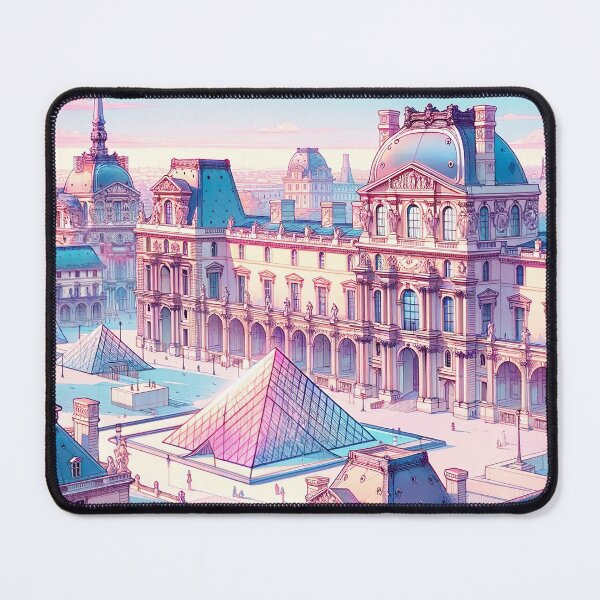 Item preview, Louvre Museum Illustration designed and sold by unrealartwork.