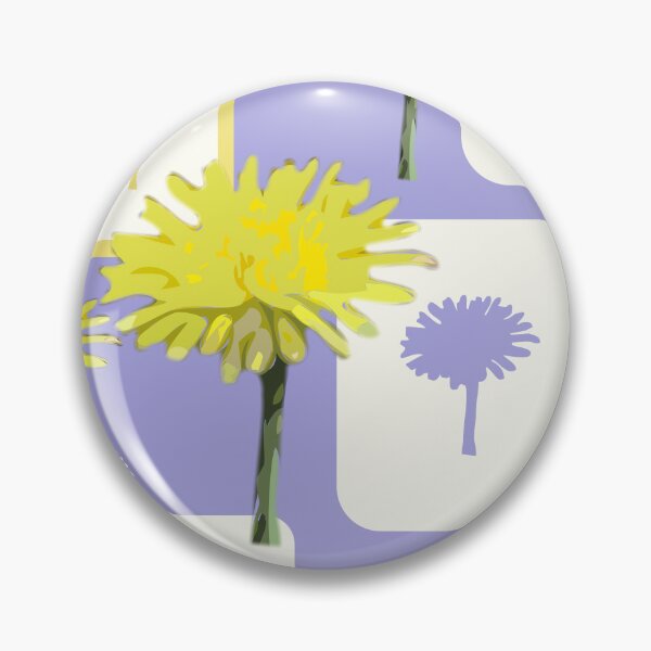 Item preview, Mod Dandelions with White on Lavender Repeat 5748 designed and sold by Art in My Loft.