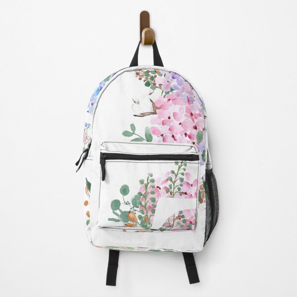 Item preview, Cbotanical monogram alphabet T hydrangea flowers designed and sold by ColorandColor.