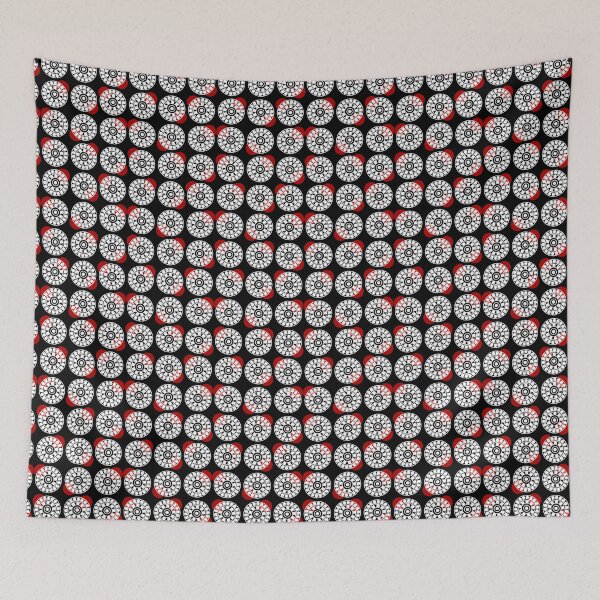 Item preview, Red dots on circles designed and sold by HOMELON.