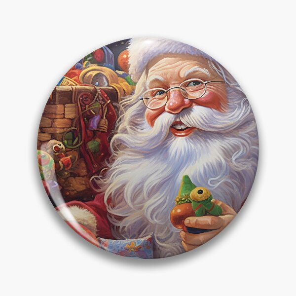 Item preview,  Santa Claus Oil painting Festive illustration Christmas 2023 designed and sold by Mickeymouse2023.