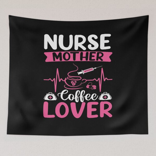 Item preview, Nurse Mother Coffee Lover, Registered Nurse Nurse Mom, Oncology Nurse, Nursing School Apparel, PACU nurse gift designed and sold by behindthefacts.
