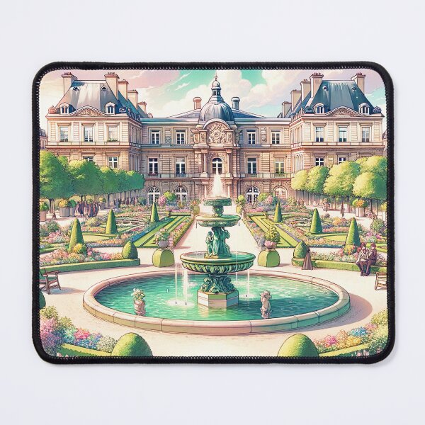 Item preview, Jardin du Luxembourg Drawing designed and sold by unrealartwork.