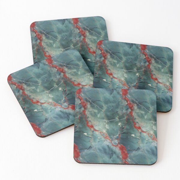 Item preview, Blue, Red and Silver Seamless Repeating Marble Pattern designed and sold by PeteRascal.