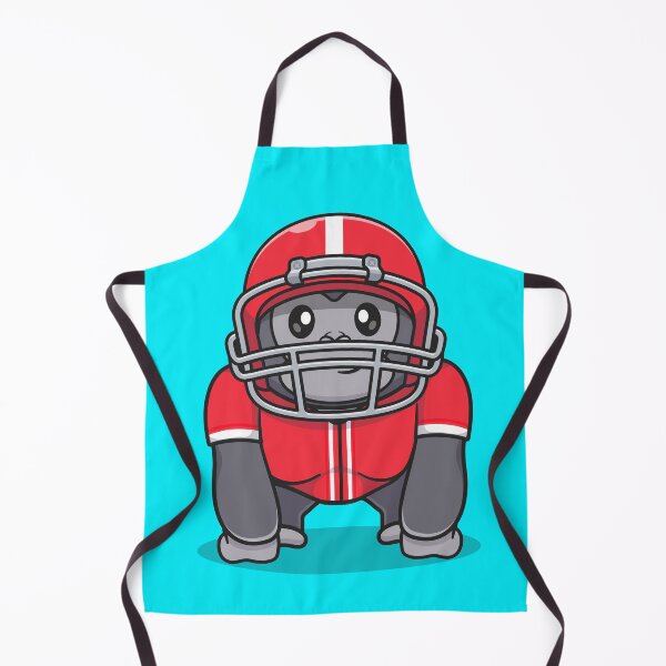 Item preview, Cute Gorilla Playing Rugby Ball Cartoon Vector Icon Illustration designed and sold by hjian8219.
