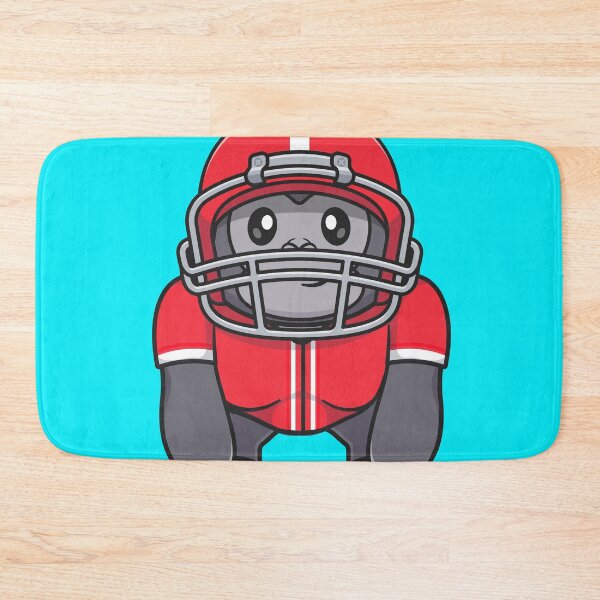 Item preview, Cute Gorilla Playing Rugby Ball Cartoon Vector Icon Illustration designed and sold by hjian8219.
