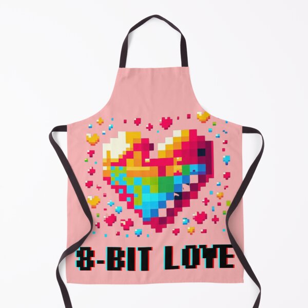 Item preview, Pixelated Heart: A Retro Love Tribute designed and sold by KatVik-Design.