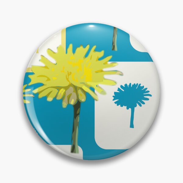 Item preview, Mod Dandelions with White on Teal Repeat 5748 designed and sold by Art in My Loft.