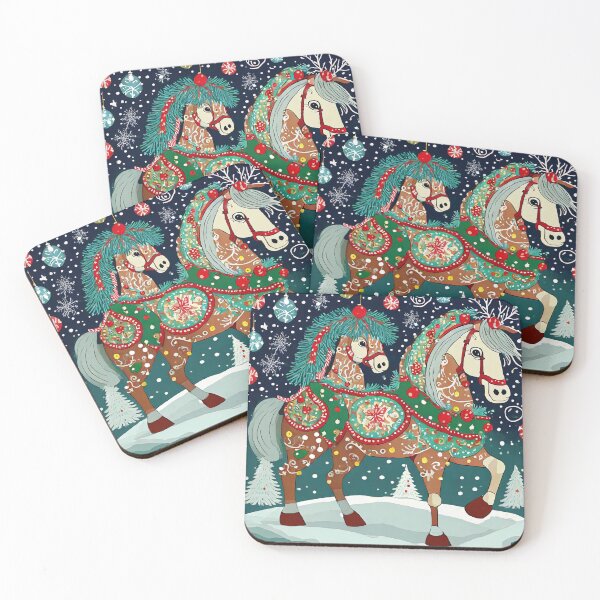 Item preview, ARTISTIC DECORATED CHRISTMAS HORSE designed and sold by PIGCASSOSAIART.