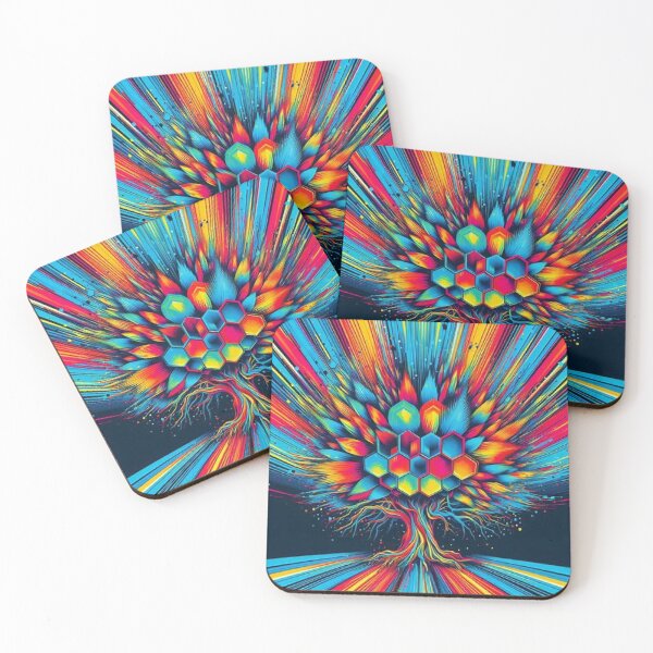 Item preview, Vibrant Grove Tree - Pop Art - home decor designed and sold by crea8iveway.