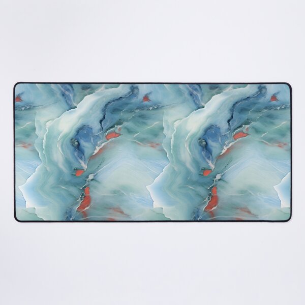 Item preview, Blue, Red and Silver Travertine Marble Texture Pattern designed and sold by PeteRascal.