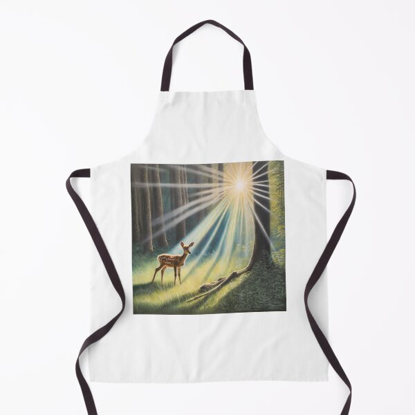 Item preview, Chalk pastel drawing of a forest clearing with a fawn designed and sold by ailia-hikaru.