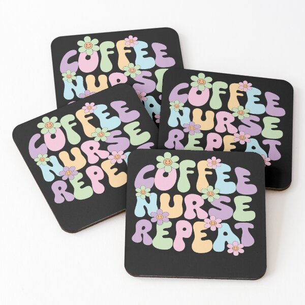 Item preview, Coffee Nurse Repeat Groovy, Registered Nurse Coffee Lover, Oncology Nurse, Nursing School Apparel, PACU nurse gift designed and sold by behindthefacts.