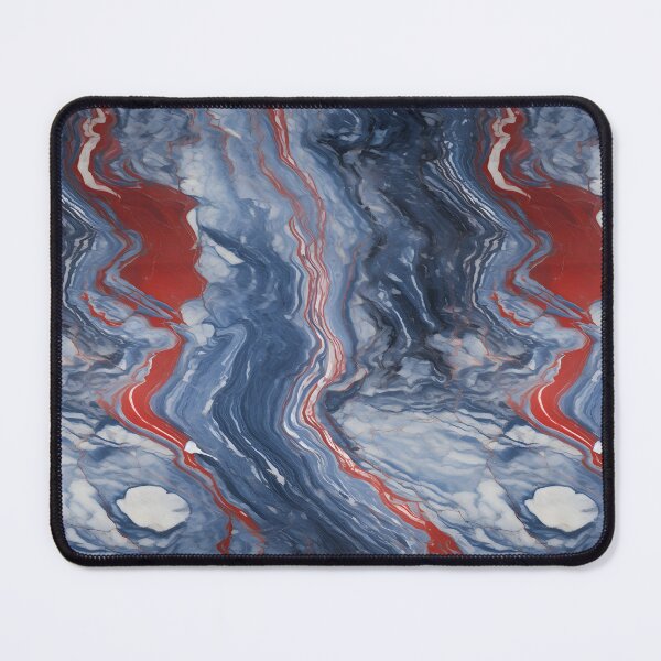 Item preview, Blue, Red and Silver Seamless Repeating Marble Pattern designed and sold by PeteRascal.