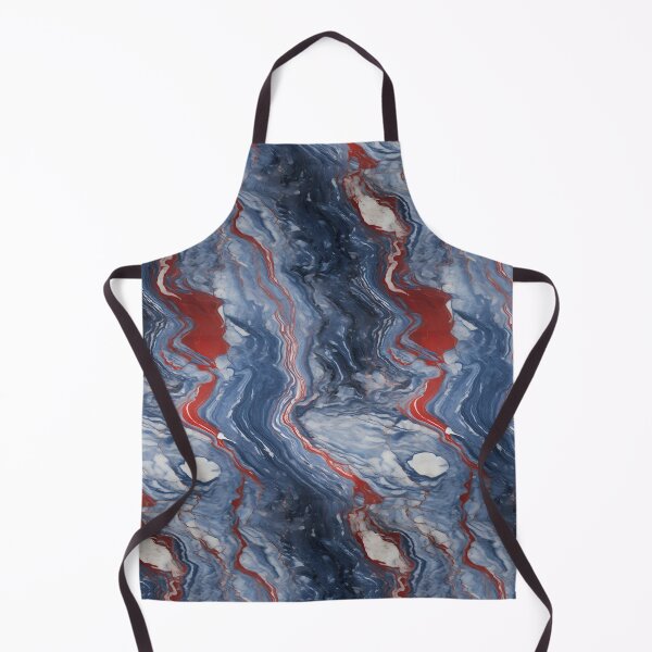 Item preview, Blue, Red and Silver Seamless Repeating Marble Pattern designed and sold by PeteRascal.
