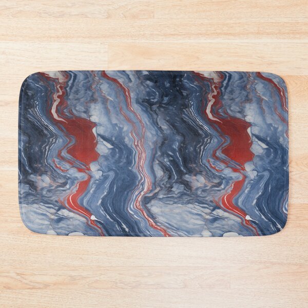 Item preview, Blue, Red and Silver Seamless Repeating Marble Pattern designed and sold by PeteRascal.