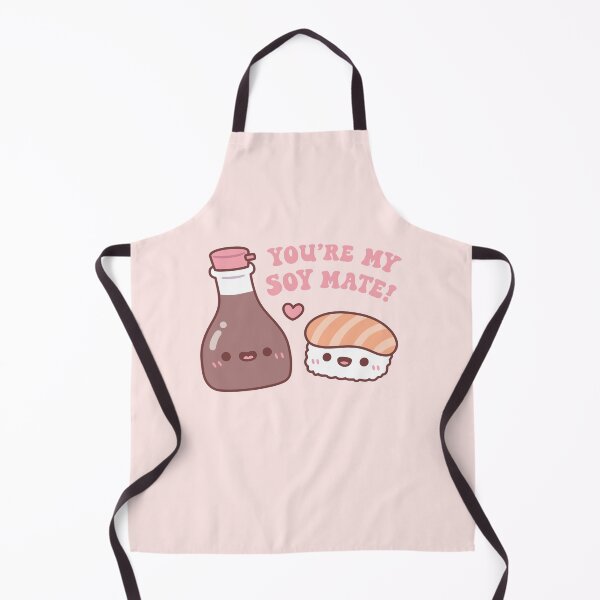 Item preview, Cute Soy Sauce And Sushi You Are My Soy Mate Pun designed and sold by rustydoodle.