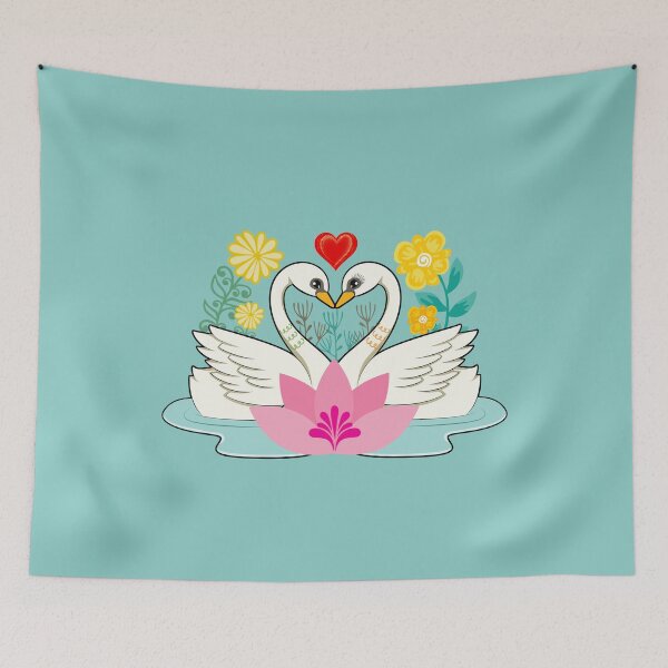 Item preview, Couple of swans with love designed and sold by Rbnano.