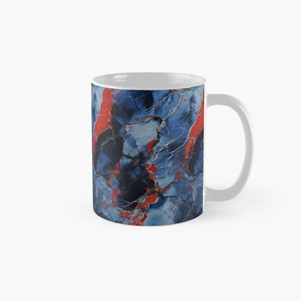 Item preview, Blue, Red and Silver Seamless Repeating Marble Pattern designed and sold by PeteRascal.