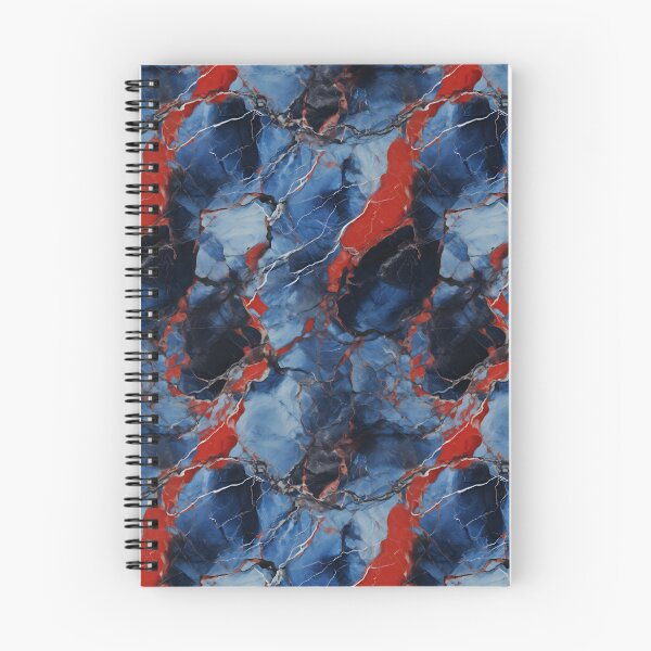 Item preview, Blue, Red and Silver Seamless Repeating Marble Pattern designed and sold by PeteRascal.