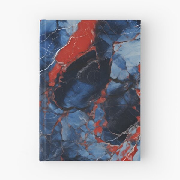 Item preview, Blue, Red and Silver Seamless Repeating Marble Pattern designed and sold by PeteRascal.