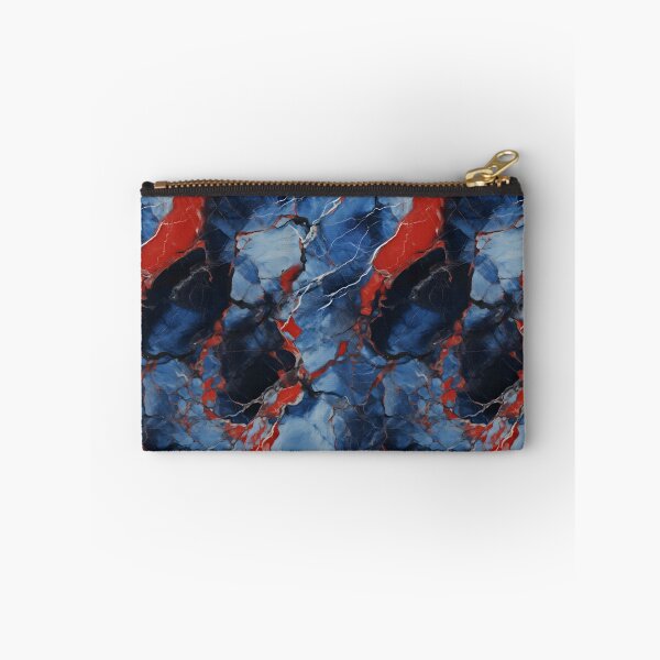 Item preview, Blue, Red and Silver Seamless Repeating Marble Pattern designed and sold by PeteRascal.