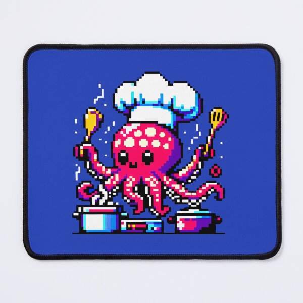 Item preview, Culinary Octopus: 8-Bit Pixel Kitchen Maestro designed and sold by PixelPunkster.