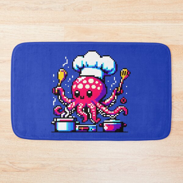 Item preview, Culinary Octopus: 8-Bit Pixel Kitchen Maestro designed and sold by PixelPunkster.