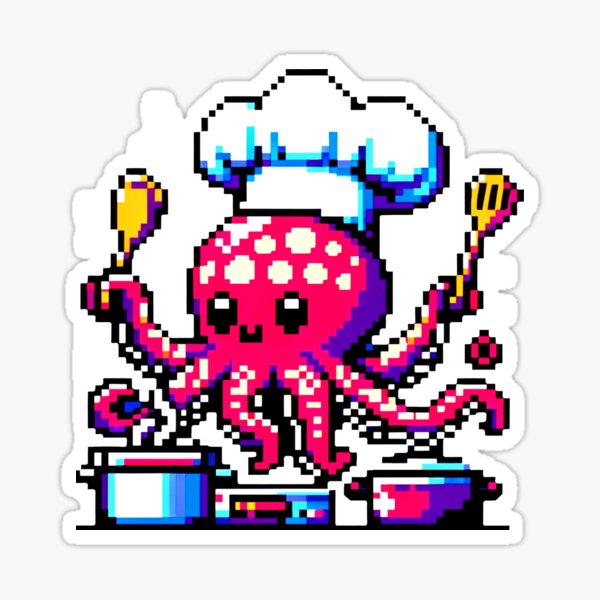 Pixel Octopus Merch & Gifts for Sale