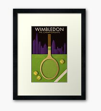 WIMBLEDON TENNIS POSTER Framed Print