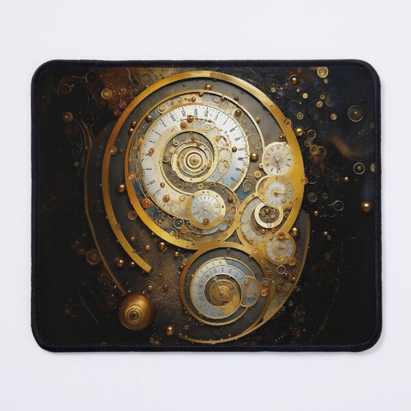 Item preview, Hypnotic Spirals and Pocketwatches - Time Management designed and sold by JoanNinjaHen.