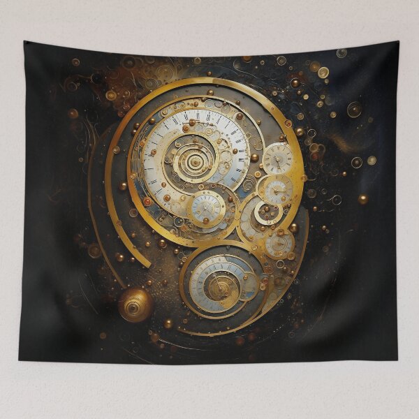 Item preview, Hypnotic Spirals and Pocketwatches - Time Management designed and sold by JoanNinjaHen.